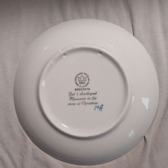 Vintage B&G Copenhagen Blue Christmas Plates Dated 1970 - Picture 2 of 4